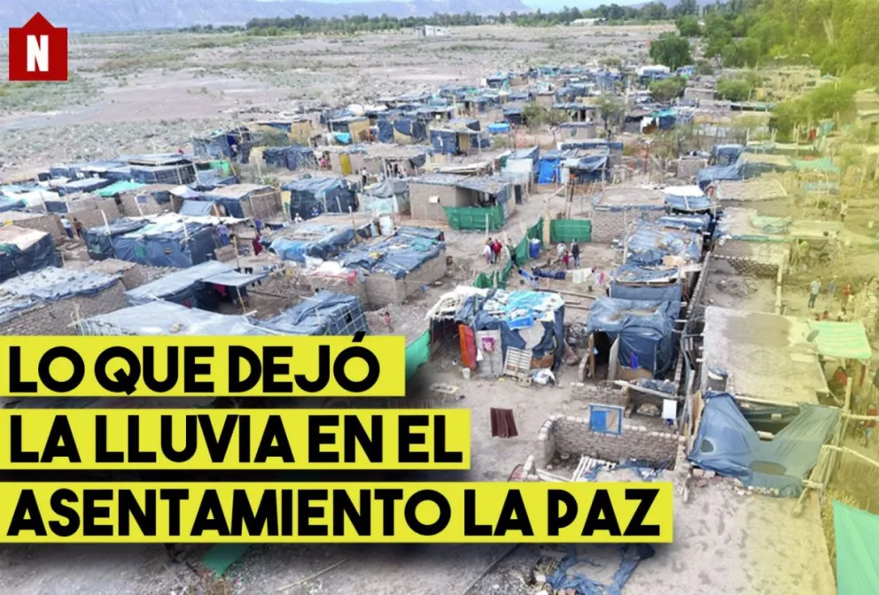 Lo que dejó la lluvia en el asentamiento La Paz
