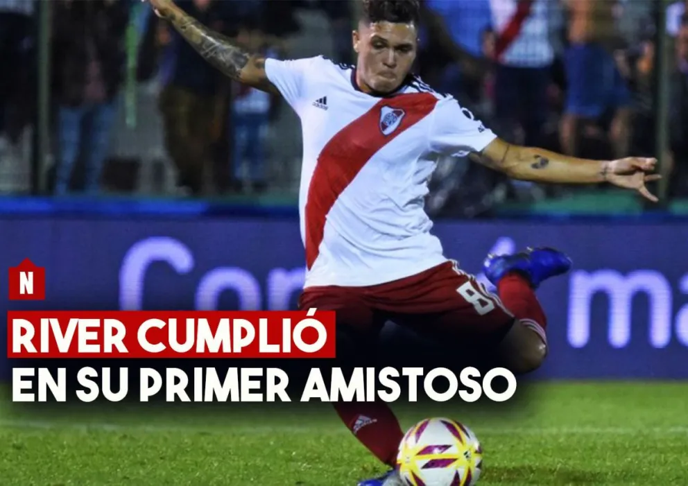 River cumplió en su primer amistoso de pretemporada