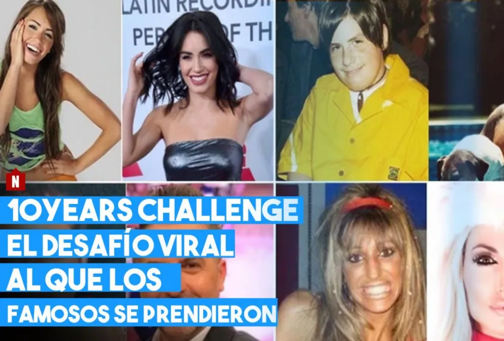 "10 years challenge" el desafío viral al que se prendieron los famosos