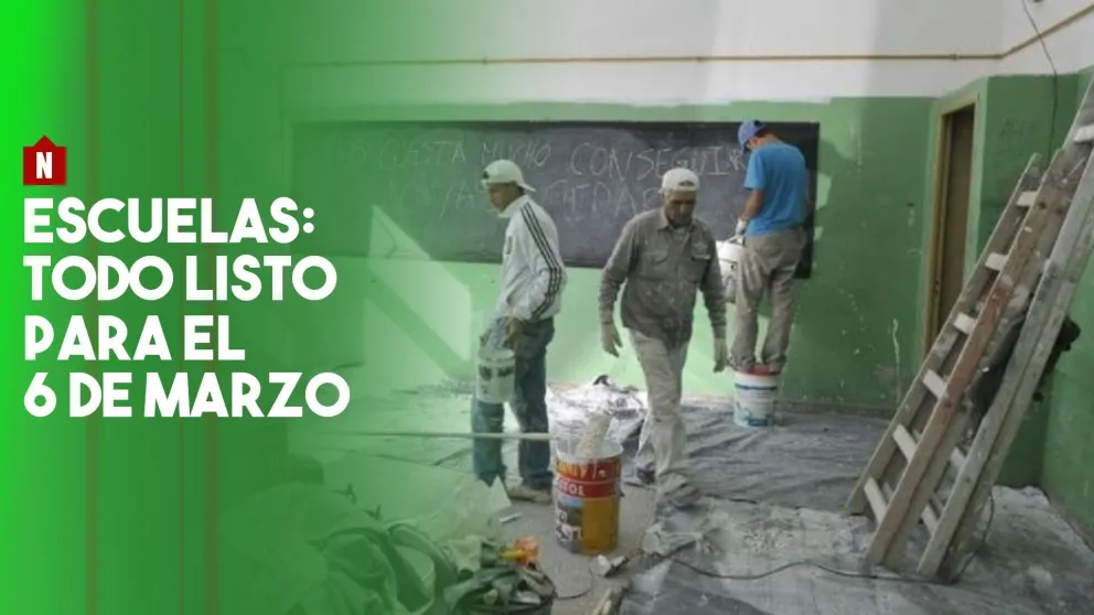 Con las escuelas listas para marzo