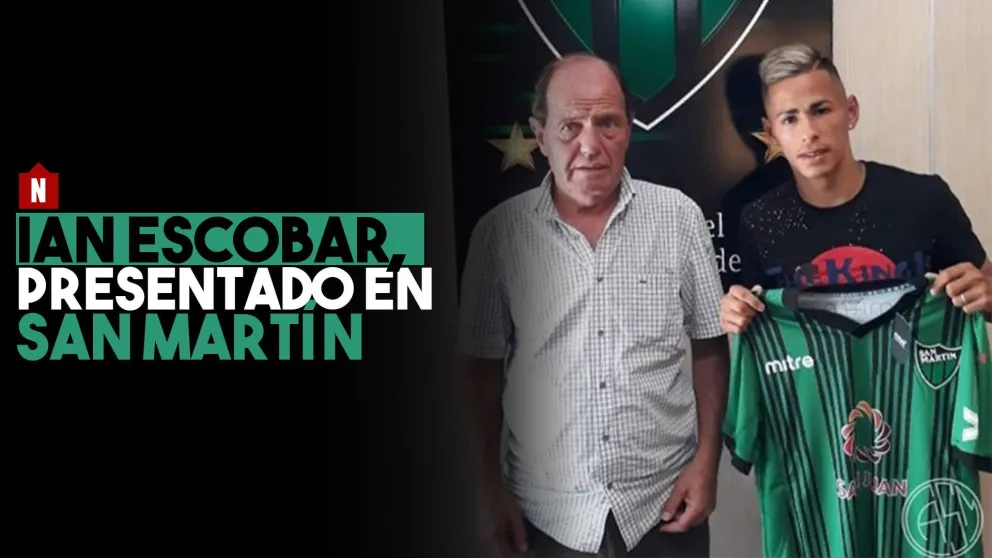 Ian Escobar fue presentado en San Martín