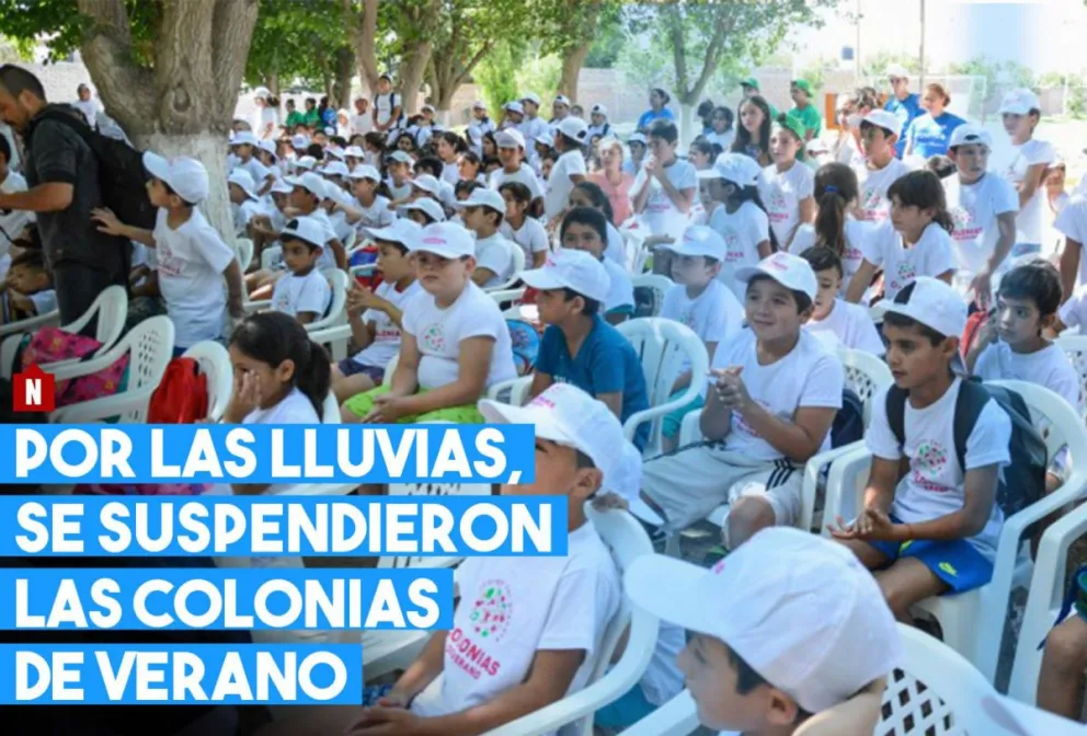 Por las lluvias, se suspendieron las colonias de verano