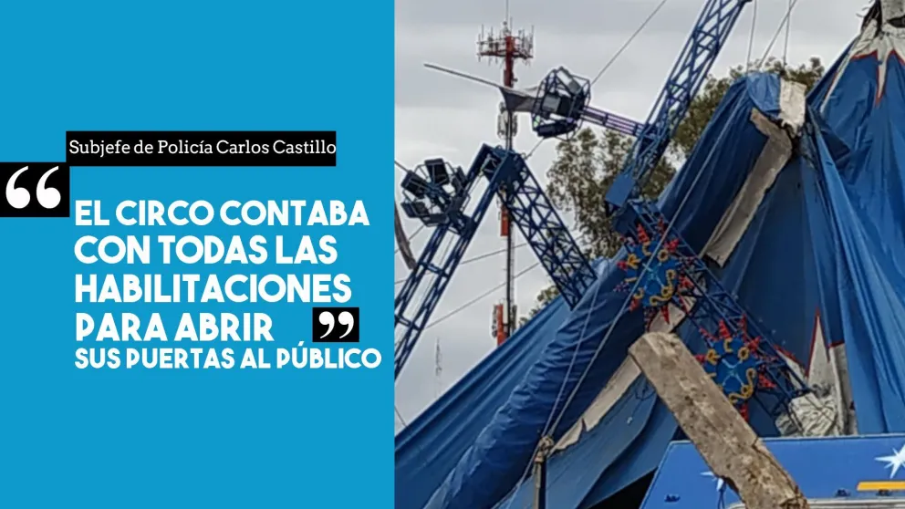 Qué investiga la policía tras la situación con el Circo Mundial y la carpa rota por el viento