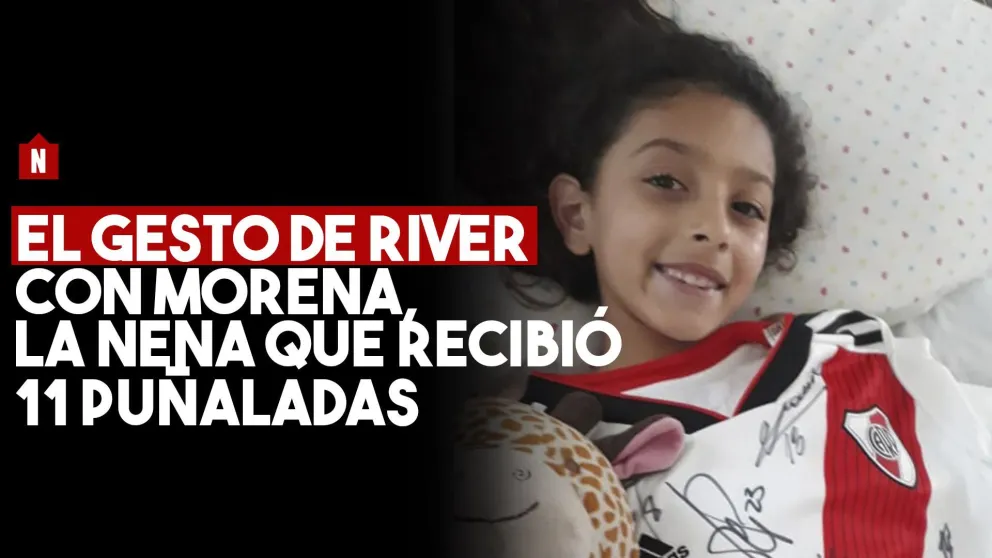 El gesto de River con Morena, la nena que recibió 11 puñaladas