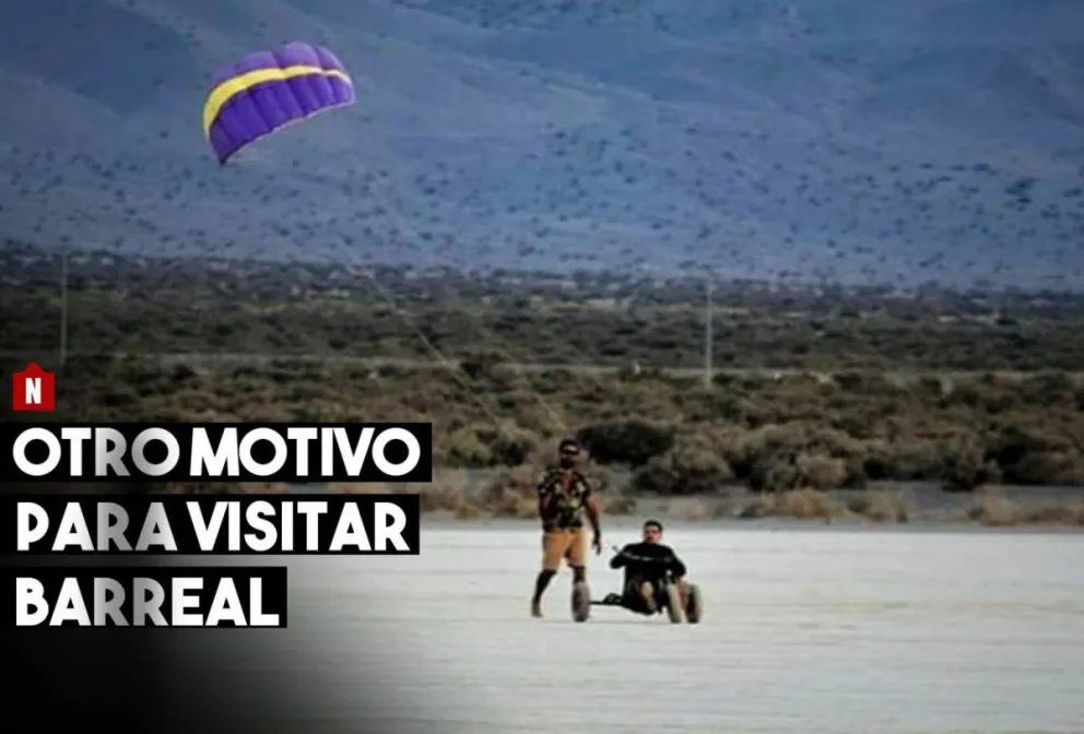 "Kite buggy", el nuevo atractivo de Barreal
