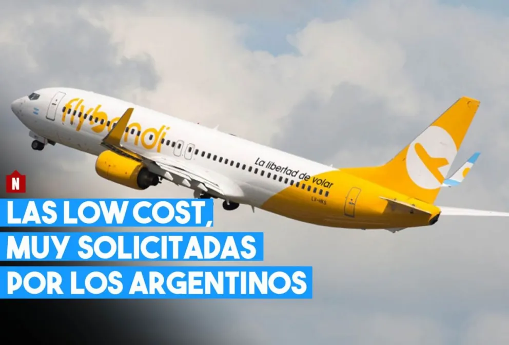 Más de un millón de personas viajaron en vuelos low cost en un año