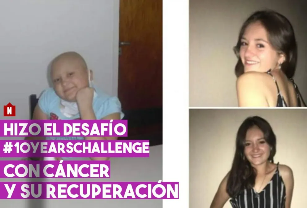 Cáncer y desafío viral: la marplatense que le ganó al cáncer y subió su #10yearschallenge