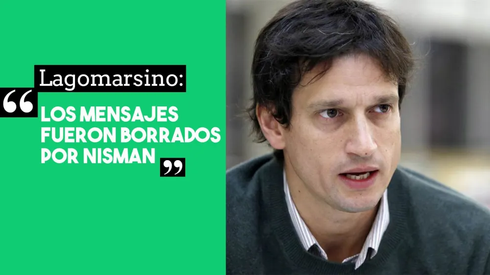 Diego Lagomarsino sobre los peritajes: "los mensajes fueron borrados por Nisman"