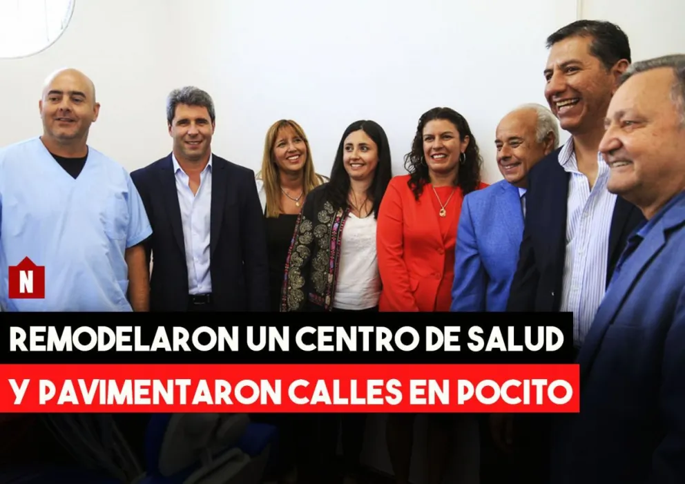 En Pocito: remodelaron un centro sanitario y pavimentaron calles