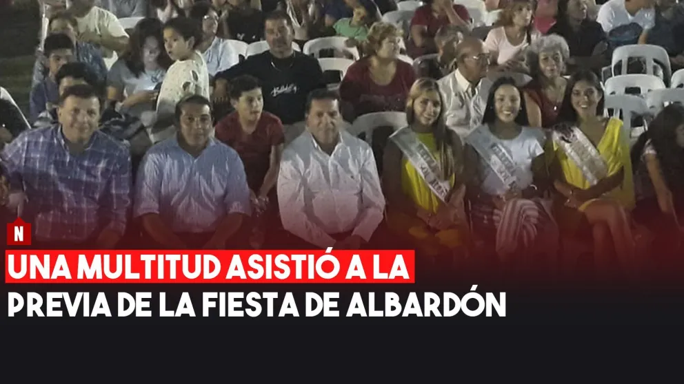 Una multitud asistió a la previa de la Fiesta de Albardón