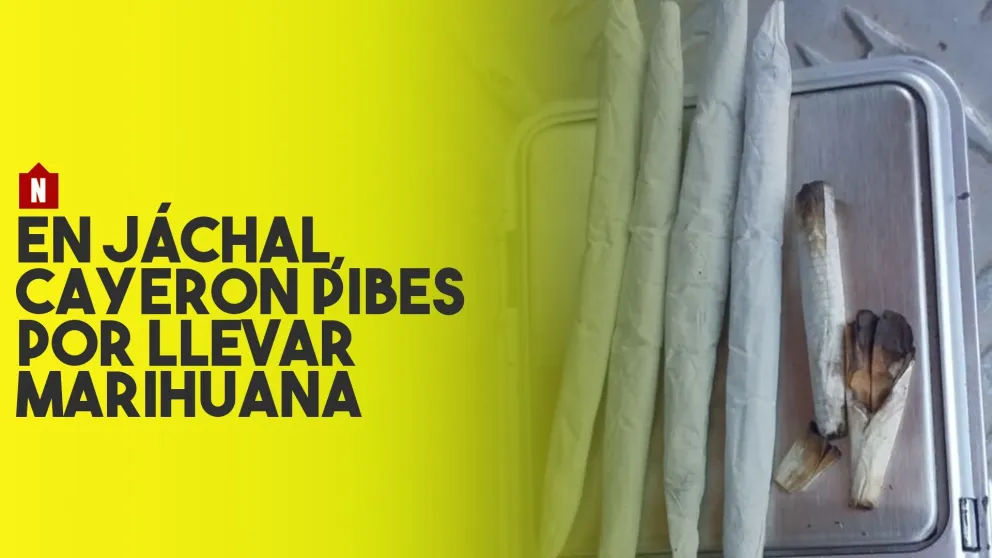 En Jáchal, cayeron pibes por llevar cigarros de marihuana