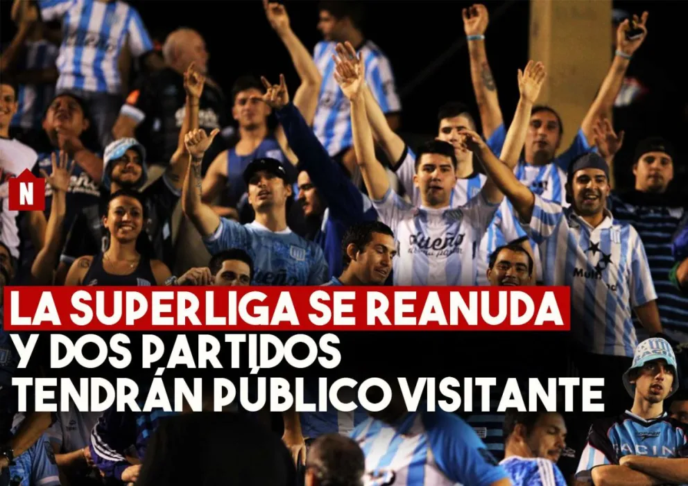 La Superliga se reanudará con dos partidos con visitantes
