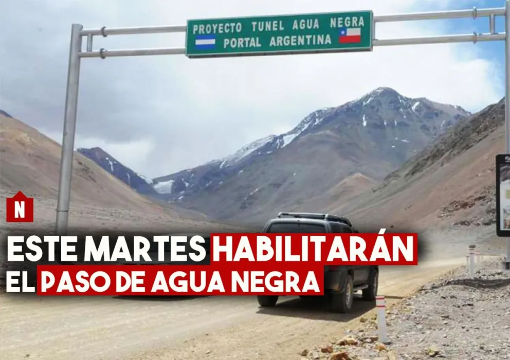 Este martes abre el paso de Agua Negra