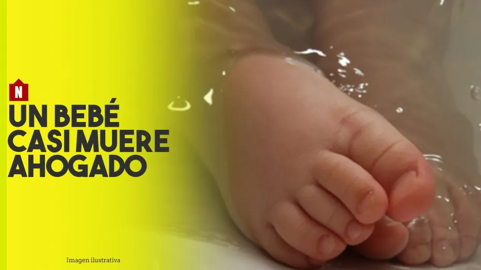 Susto en Pocito: un bebé de un año cayó a una pileta