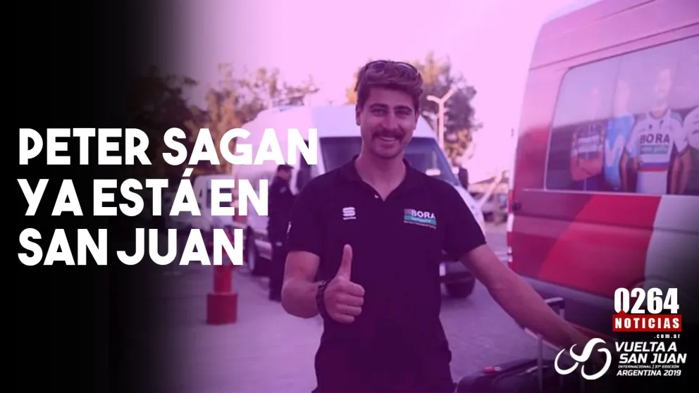 El multicampeón Sagan arribó a San Juan