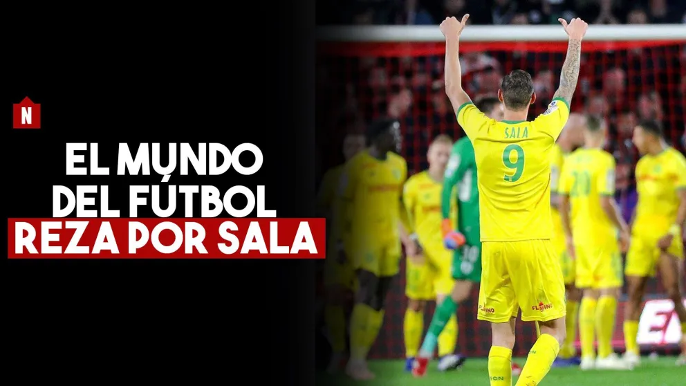 El mundo del fútbol reza por Emiliano Sala