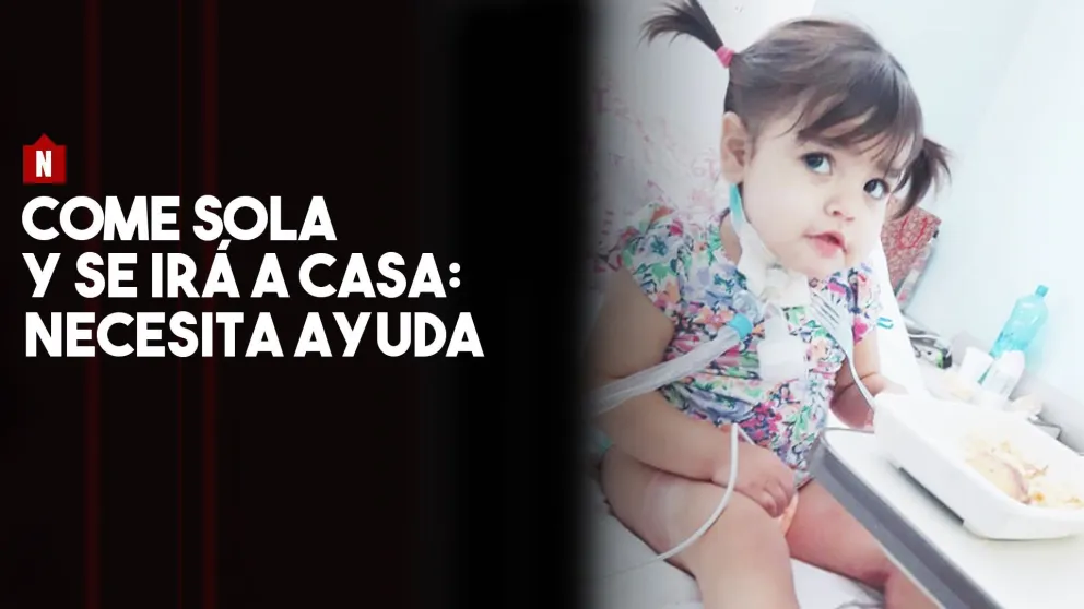 La bebé del milagro ya come sola