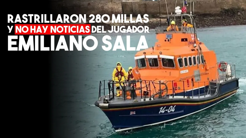 Búsqueda de Emiliano Sala: rastrillaron 280 millas cuadradas