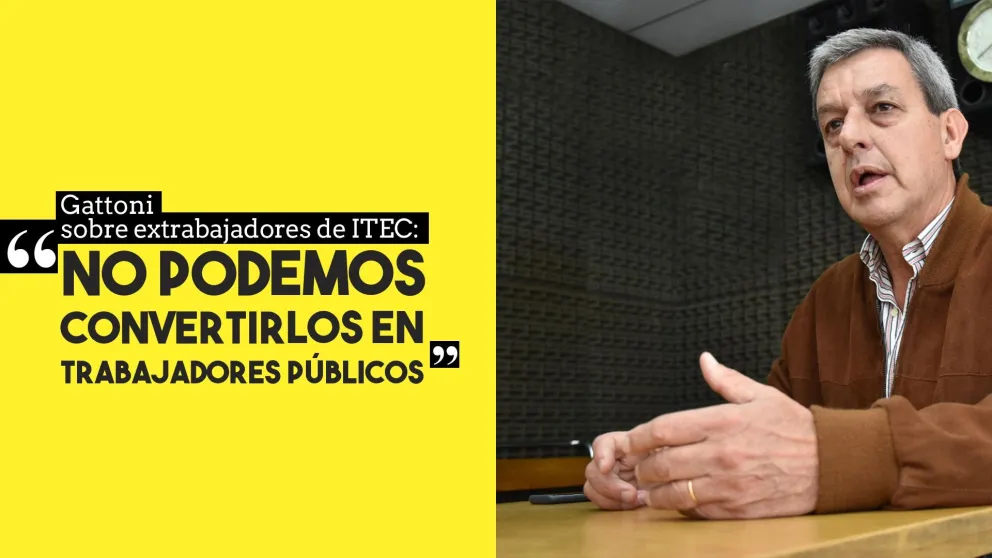 Gattoni sobre extrabajadores de ITEC: "No podemos convertirlos en trabajadores públicos"