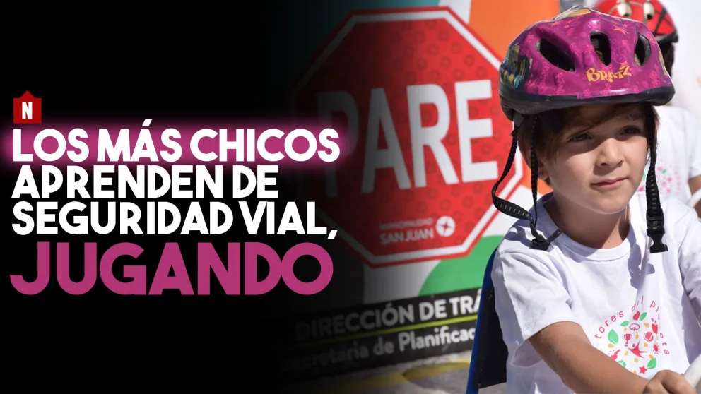 Los más chicos aprenden de seguridad vial, jugando