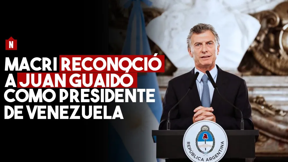 Macri reconoce a Guaidó como presidente de Venezuela