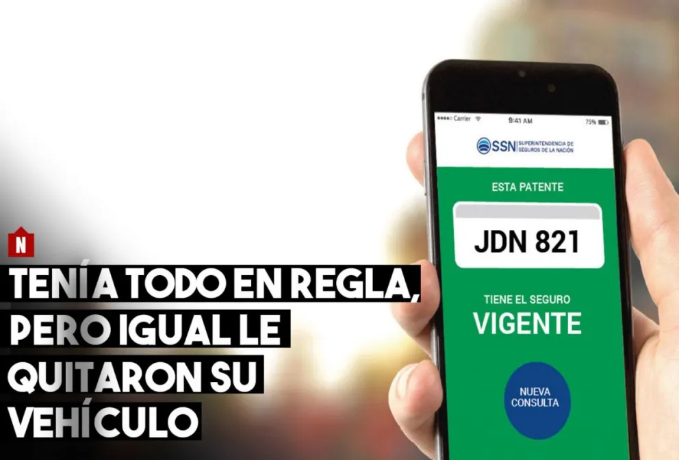 Presentó la póliza del seguro en forma digital pero igual le quitaron la camioneta