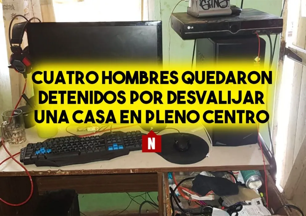 Cuatro hombres quedaron detenidos por desvalijar una casa