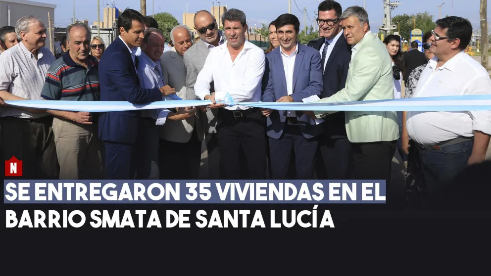 Se entregaron 35 viviendas en el barrio SMATA de Santa Lucía