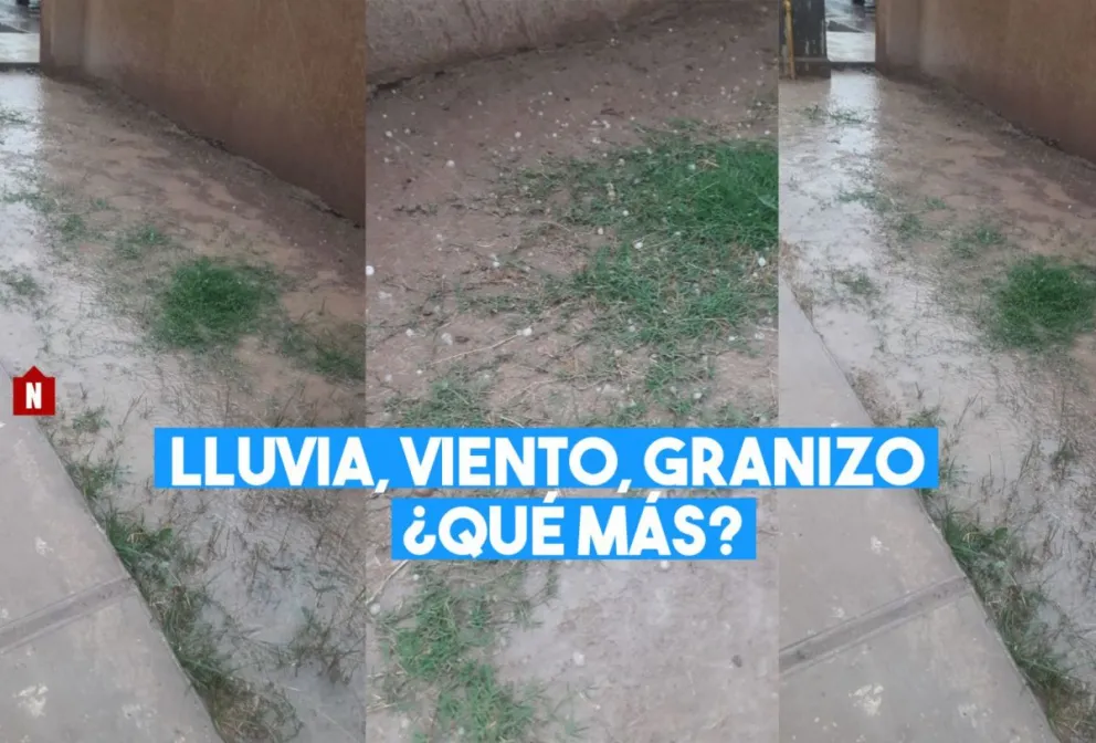 Cae granizo en Pocito y llueve en otras localidades