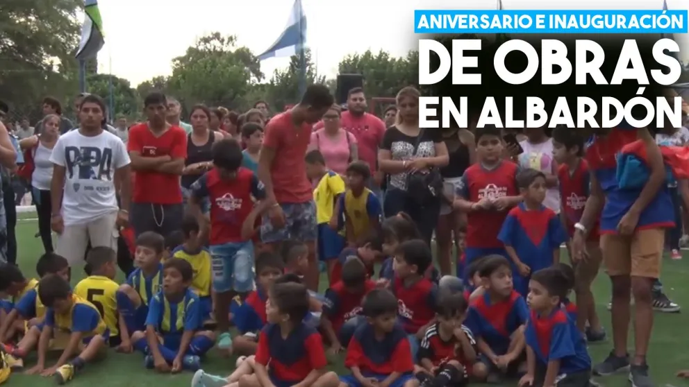 Aniversario e inauguración de obras en Albardón