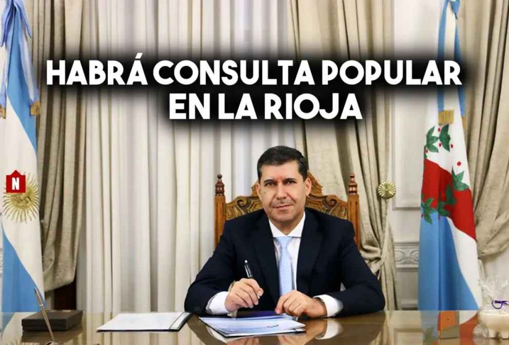 Habrá consulta popular para decidir sobre la reelección del gobernador de La Rioja