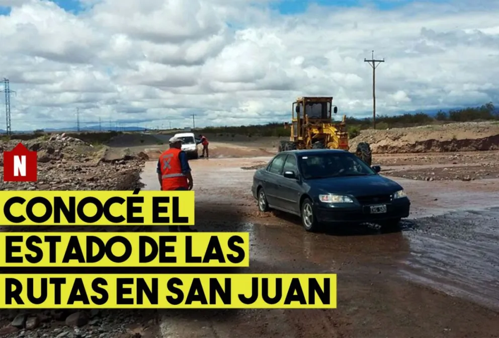 Después de la lluvia, este es el estado de las rutas