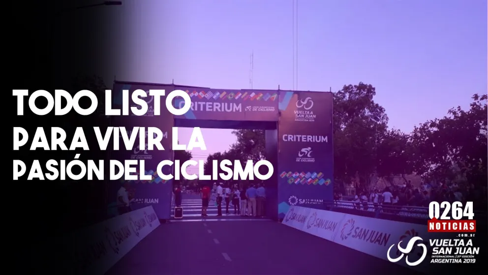 Así está preparado todo para la inauguración de la Vuelta a San Juan
