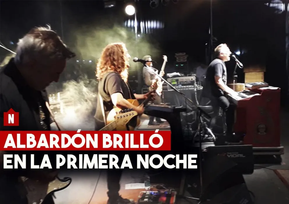 Una multitud disfrutó la primera noche de la Fiesta de Albardón