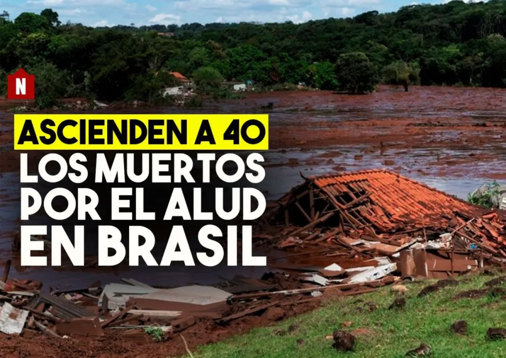 Ascienden a 40 los muertos por el alud en Brasil