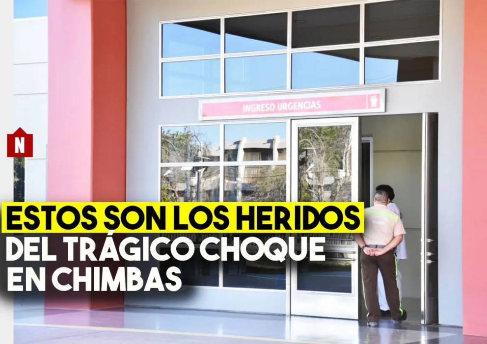 Estos son los heridos y sobrevivientes del choque en Chimbas