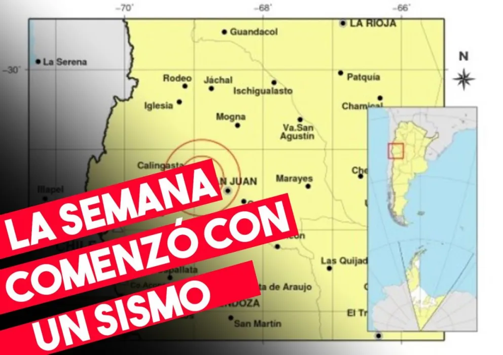 La semana comenzó con un sismo en San Juan