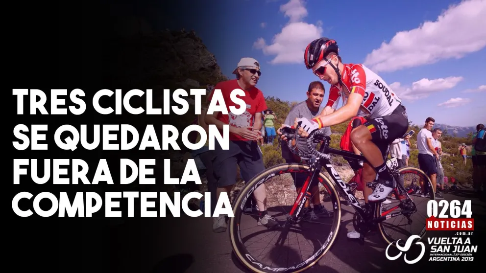 Tres ciclistas se quedaron afuera de la competencia