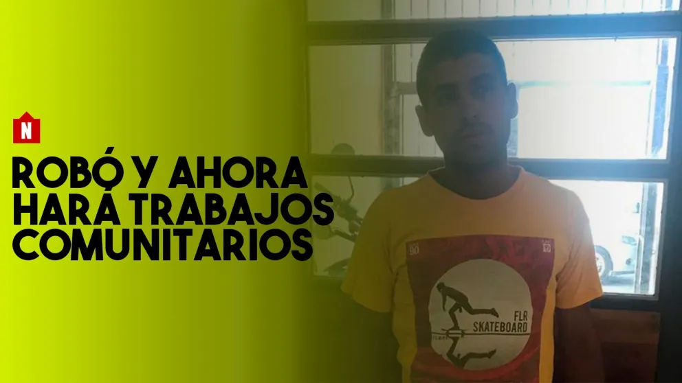 Deberá hacer tareas comunitarias por robarle a la vecina