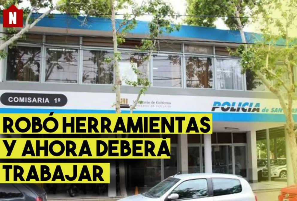 Robó en una obra en construcción y lo apresaron