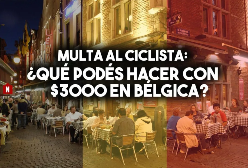 Equivalencias de la multa al ciclista belga