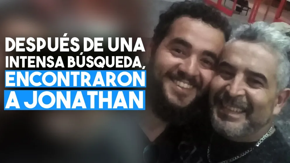 Después de una intensa búsqueda, encontraron a Jonathan