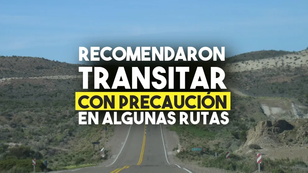 Recomendaron transitar con precaución en algunas rutas