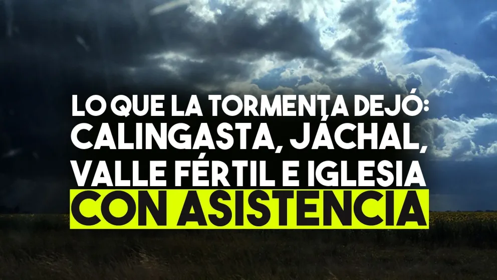 Calingasta, Jáchal, Iglesia y Valle Fértil: afectados por las intensas lluvias