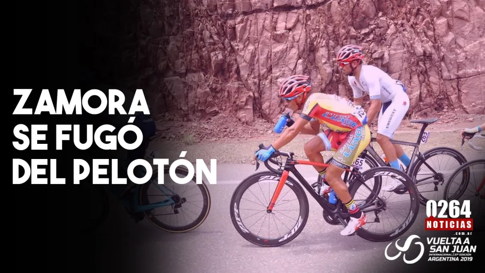 Daniel Zamora se fugó del pelotón y es líder de las metas de montaña