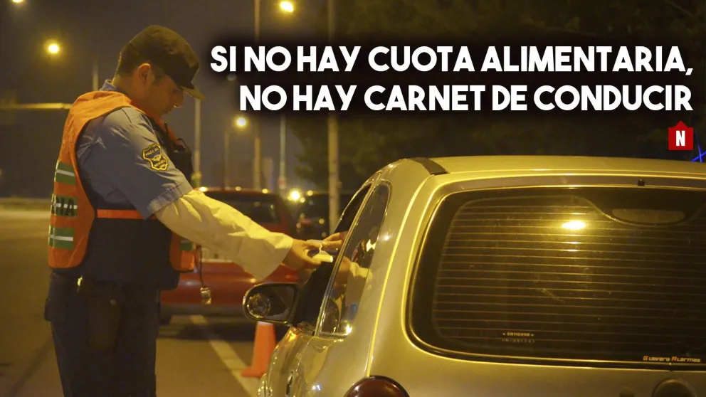 Si no hay cuota alimentaria, no hay carnet de conducir