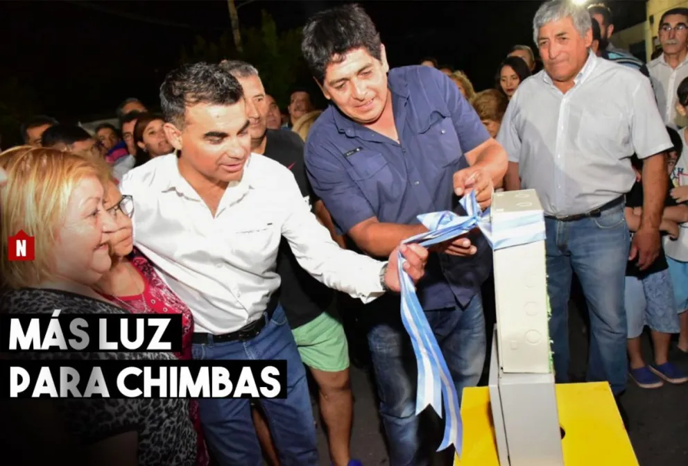 Inauguraron obras de iluminación en Chimbas