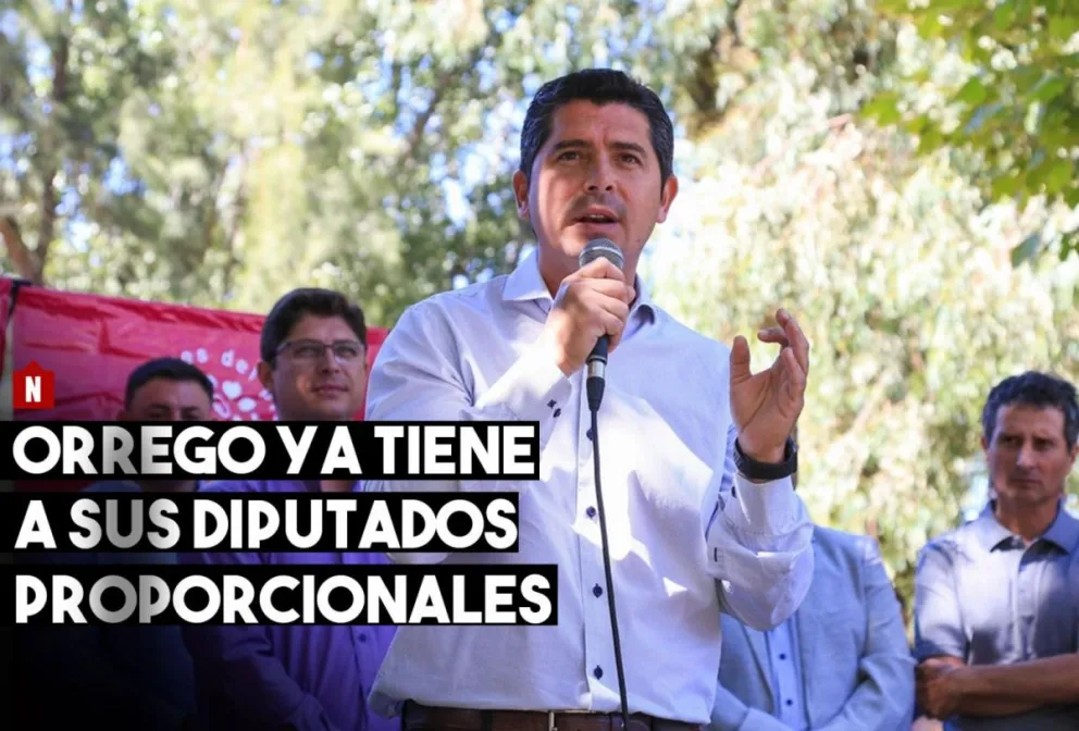 Orrego presentó la lista de diputados proporcionales