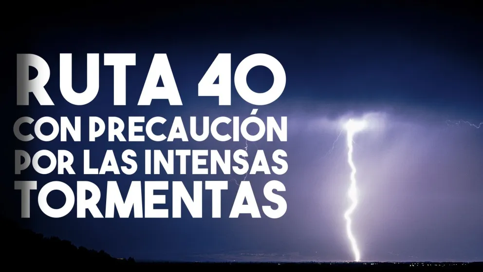Ruta 40 transitable con precaución