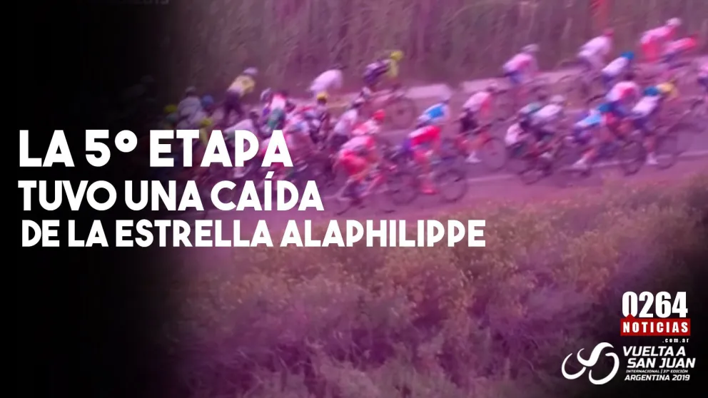 La 5° etapa comenzó con la caída de Alaphilippe